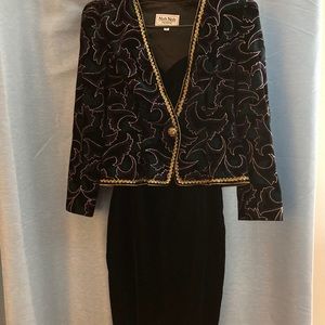 Formal velvet dress/ jacket size 8